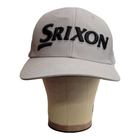 Srixon Golf Adjustable Tuck Strap Cap Trucker Baseball Logo 3D Hat Gray PGA - Picture 6 of 12